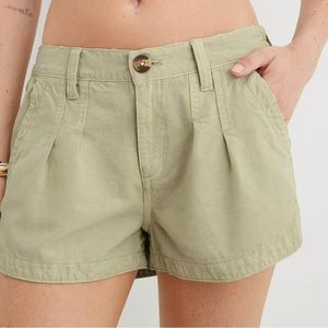 Aerie pleated utility shorts.
